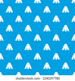 Man egypt pattern vector seamless blue repeat for any use