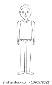 man elegant avatar character