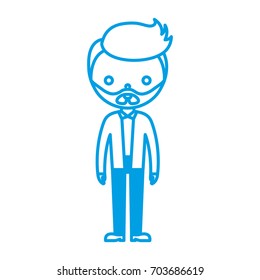 man with elegant clothes icon