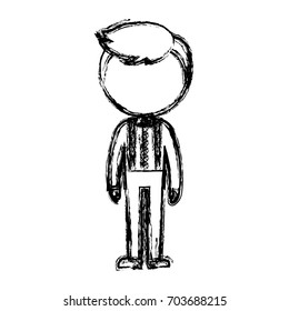 man with elegant clothes icon