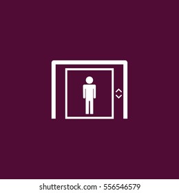 man in elevator icon vector illustration vector, for web and mobile design.