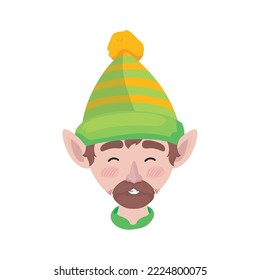 man elf design over white