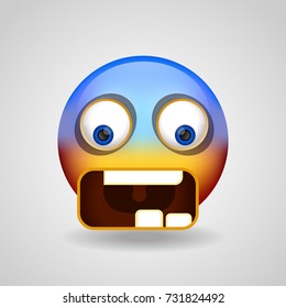 Man emoji character. Isolated vector illustration