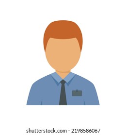 Man schätzt Ikone. Flache Illustration eines menschlichen Schätzers, Vektorsymbol einzeln auf weißem Hintergrund
