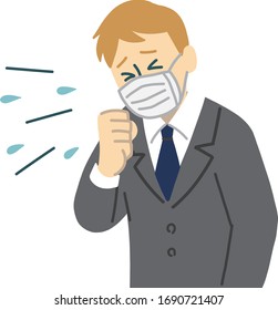 man european western mask virus cough sneeze
