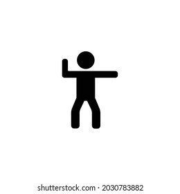 Man Exercising Icon Isolated On White Background