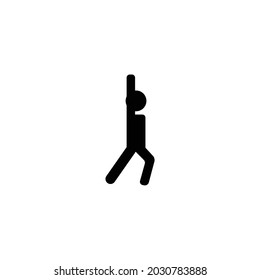 Icono De Ejercicio Del Hombre Aislado En Fondo Blanco