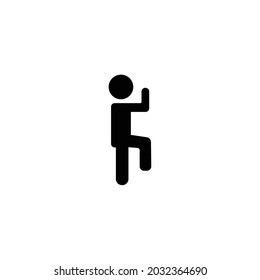 Man Exercising Icon Isolated On White Background