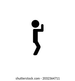 Man Exercising Icon Isolated On White Background