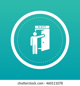 Man exit icon