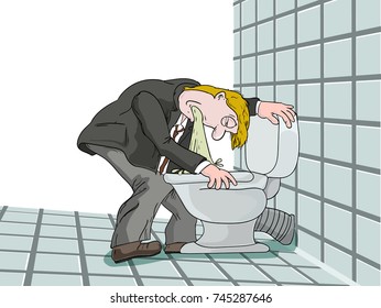 man experiencing some problems with alcohol