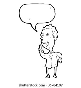 man explaining his idea cartoon