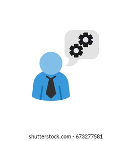 The man explains the mechanism