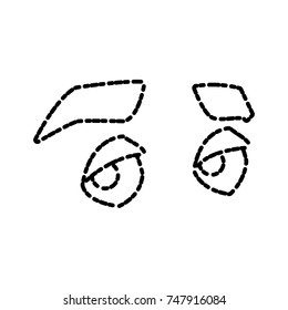 Man eyes cartoon