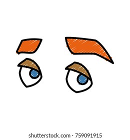 Man eyes cartoon icon vector illustration graphic design