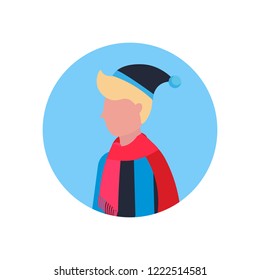 man face avatar profile male cartoon character portrait isolated vector illustration