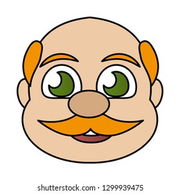 man face bald character