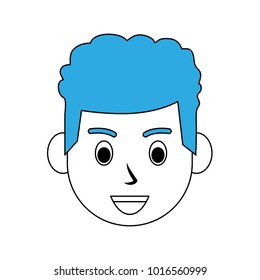 Man face cartoon