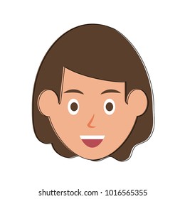 Man face cartoon