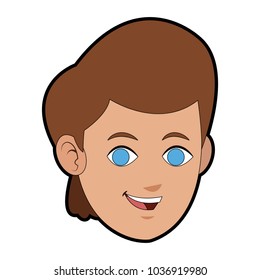 Man face cartoon