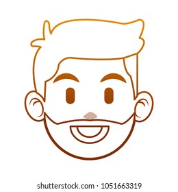 Man face cartoon