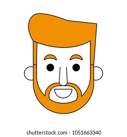 Man face cartoon