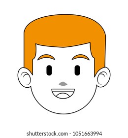 Man face cartoon