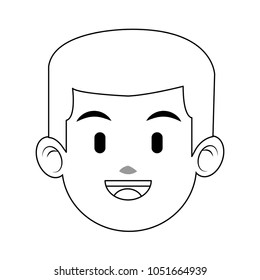 Man face cartoon