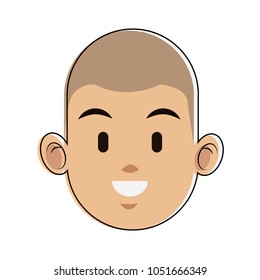 Man face cartoon