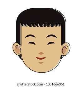 Man face cartoon