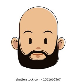 Man face cartoon