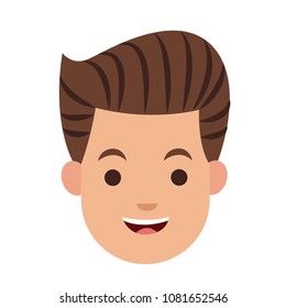 Man face cartoon