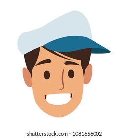 Man face cartoon