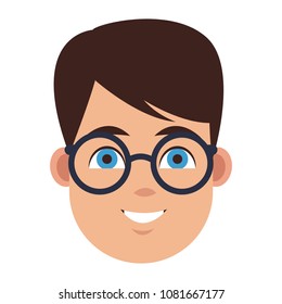 Man face cartoon