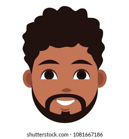 Man face cartoon