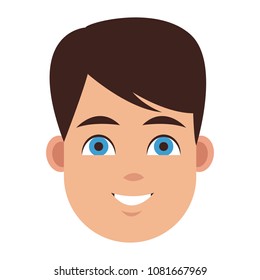 Man face cartoon