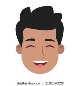 Man face cartoon