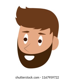 Man face cartoon