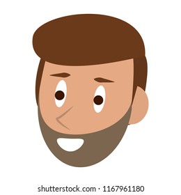 Man face cartoon