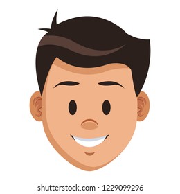 Man face cartoon