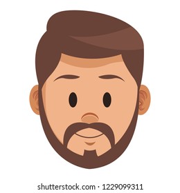 Man face cartoon