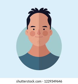 man face cartoon
