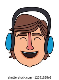 Man face cartoon