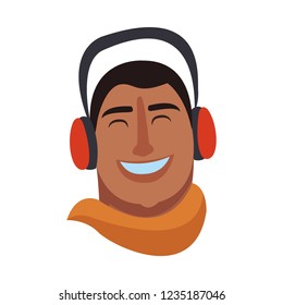Man face cartoon