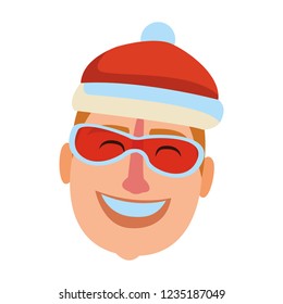 Man face cartoon