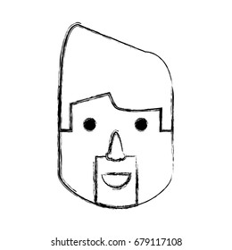 Man face cartoon