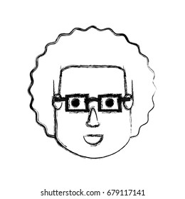 Man face cartoon