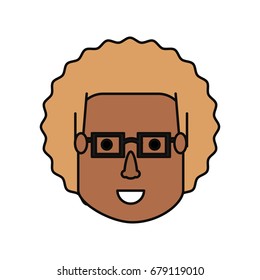 Man face cartoon