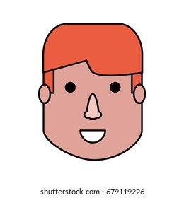 Man face cartoon