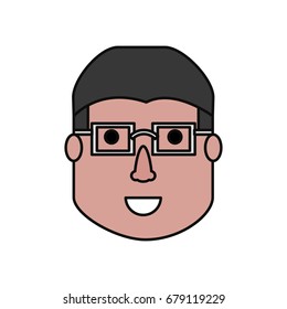 Man face cartoon